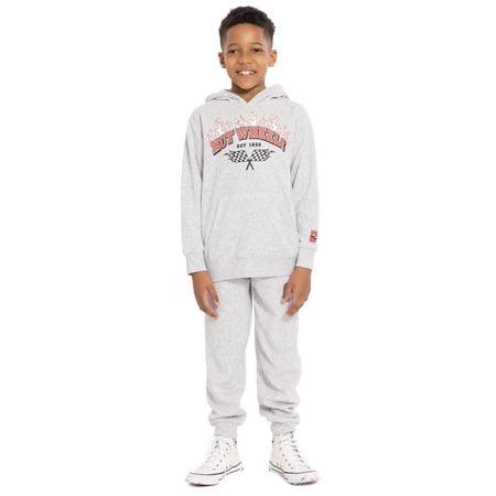Hot Wheels Boy's Graphic Hoodie with Matching Jogger Pant, 2 Piece Set, Sizes 4-16