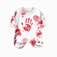 thumbnail image 3 of Towmus Halloween Tshirt Women Graphic Tees Loose Fit Casual Crew Neck Short Sleeve Tops, 3 of 6