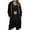 Black, variant on Long Fleece Hoodies for Women Long Sleeve Oversized Sweatshirts Casual Lightweight Fleece Jackets With Pockets Womens Zip Up Hoodies (Navy,S)
