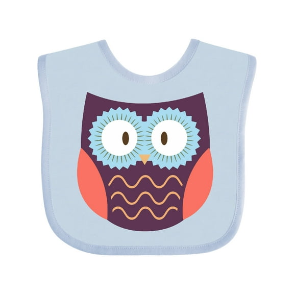 Inktastic Owl Boys or Girls Baby Bib