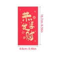 thumbnail image 2 of HEMOTON Traditional Chinese Red Envelopes for New Year Made of Thickened Paper to Hold Cash and Cards Safely 6 Pcs, 2 of 8