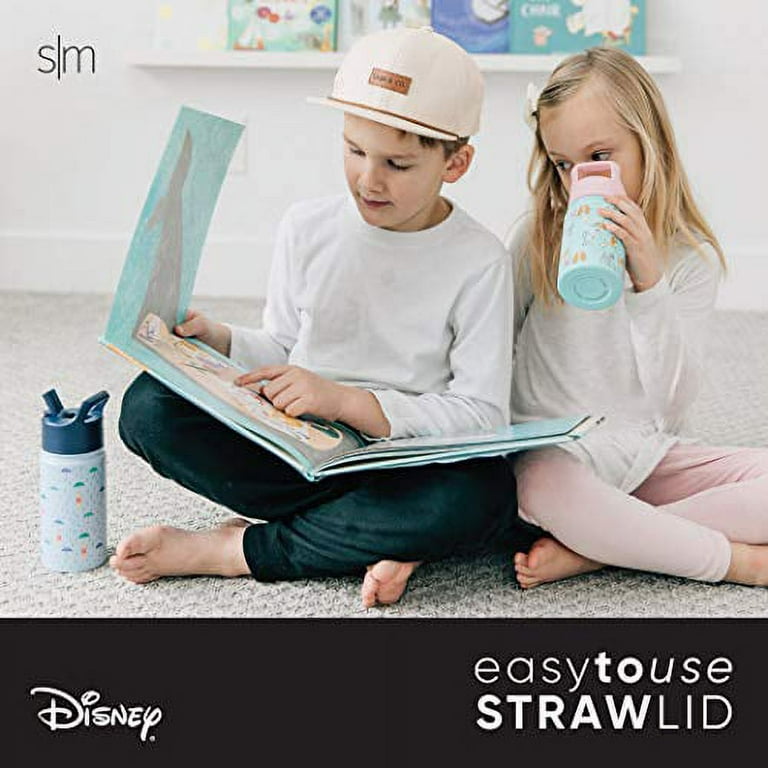 Simple Modern Disney Character Insulated Water Bottle with Straw Lid  Reusable Wide Mouth Stainless Steel Flask Thermos, 10oz 