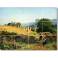 thumbnail image 1 of Ceramic Tile Mural-Benjamin Leader Country Painting 58. 17" w x 12.75" h using (12) 4.25 x 4.25 ceramic tiles, 1 of 3