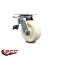 thumbnail image 2 of 5 Inch Nylon Swivel Caster with Ball Bearing and Total Lock Brake Service Caster, 2 of 2