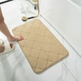 thumbnail image 3 of Bath Mat, Absorbent Non-Slip Bathroom Floor Mat, Sponge Carpet for Toilet and Kitchen Bath Mat for Tub non Slip | Khaki KTFgvq, 3 of 8