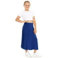 thumbnail image 2 of Stretch Is Comfort Girl's A-Line Ankle Length Skirt Royal Blue Small, 2 of 2