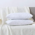 thumbnail image 6 of 100% Cotton Stuffer Throw Pillow Insert, Rectangle Down and Feather Filled Decorative Bed Sofa Insert, 12x20 Inch, White, 6 of 6