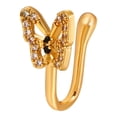 thumbnail image 5 of 2PCS Prosthetic Nose Ring Nose Pads Gold Faux Septum Nose Ring Clip On Nose For, 5 of 5