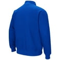 thumbnail image 3 of Men's Colosseum Royal BYU Cougars Tortugas Quarter-Zip Sweatshirt, 3 of 3