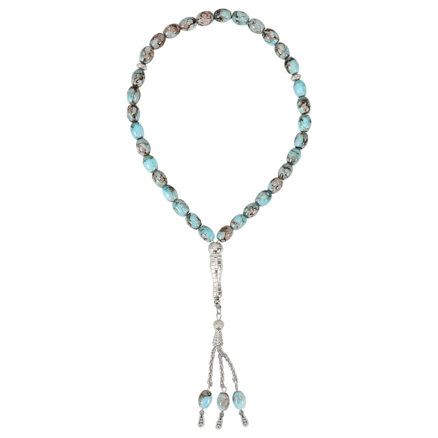 BRIGHTFUFU Cuentas de oración de vidrio esmaltado de colores, pulseras de cuentas de oración, cadena de rosarios para ceremonia