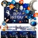thumbnail image 2 of Kit de bricolaje de guirnalda de globos del espacio exterior, planetas, cohetes, astronautas, globos de aluminio, telón de fondo, suministros para fiesta de cumpleaños con temática espacial para niño, 2 of 5