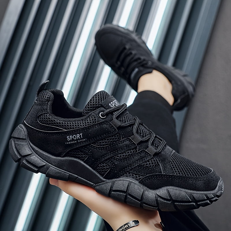 Men's Outdoor Sports Shoes, Adult Mesh Breathable Shoes, Wear-resistant, Anti-skid, Hiking Shoes for Outdoor Use