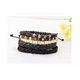 thumbnail image 4 of 26 Pcs Ajustable Trenzado Vintage Cuero Brazalete Multicapa Belug Multicolor, 4 of 5