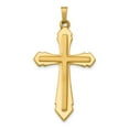 thumbnail image 1 of FB Jewels 14K Yellow Gold Polished and Satin Passion Cross Pendant, 1 of 4