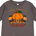 thumbnail image 4 of Inktastic Thankful Grateful and Blessed Pumpkins and Sunflower Boys or Girls Long Sleeve Toddler T-Shirt, 4 of 5