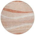thumbnail image 2 of Addison Rugs Chantille Indoor/Outdoor Transitional Swirls Salmon Washable Round Rug, 8' x 8', 2 of 6