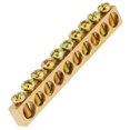 thumbnail image 3 of Ground Bar Kit, 10pcs 10 Hole Electrical Distribution Wire Screw Terminal Brass Grounding Neutral Bar for PE30 Distribution Box, 3 of 7