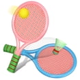 thumbnail image 1 of 1 Set Badminton Racket Toy Kids Beginners Lightweight Tennis Racket With Ball And Shuttlecock Indoor And Outdoor Sports Toy, 1 of 5