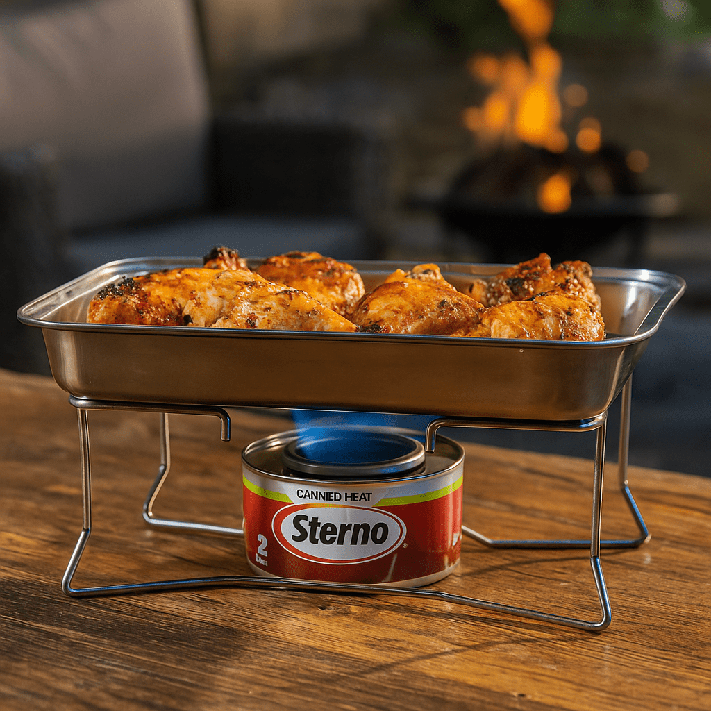 Sterno Fuel Cans - 2 Hour Burn, (24-Pack) Chafing Dish Fuel Can Burners for Food Warmer, Chafer Fuel, Green Canned Heat Ethanol