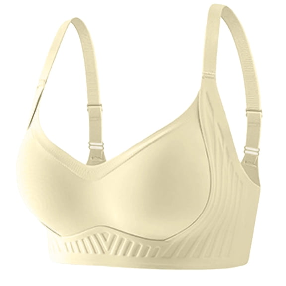 Women Seamless Wireless Supportive Bra Push Up Comfort Soft No Underwire Full Coverage T-Shirt Bra