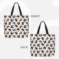 thumbnail image 4 of Sigee Bulldog Sunglasses Face Print Large Capacity Zippered Tote Bag - Durable, Stylish and Versatile for Everyday Use, 4 of 9