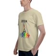 thumbnail image 4 of 2024 Paris Sports Games Fashion Men'S Basic Short Sleeve T-Shirt Natural Xx-Large, 4 of 5