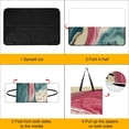thumbnail image 4 of Marble Texture Waterproof Picnic Blanket with Foldable Zipper, Suitable for Outdoor Use, Suitable for Travel, Camping, Beaches, Parks, Grasslands, Picnic Blanket Accessories, 4 of 8