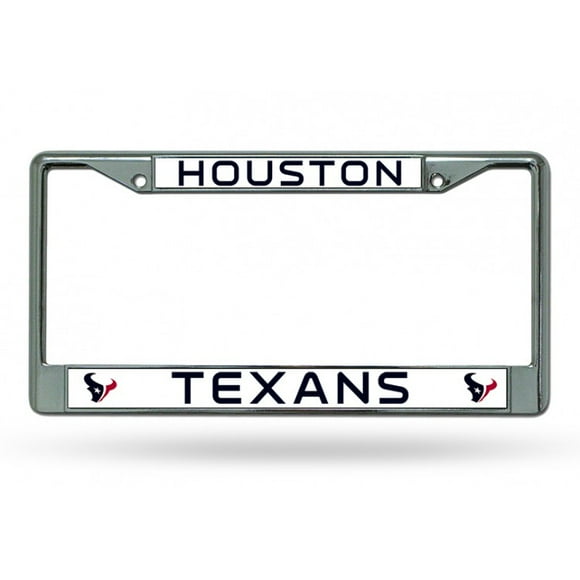 Houston Texans Chrome License Plate Frame