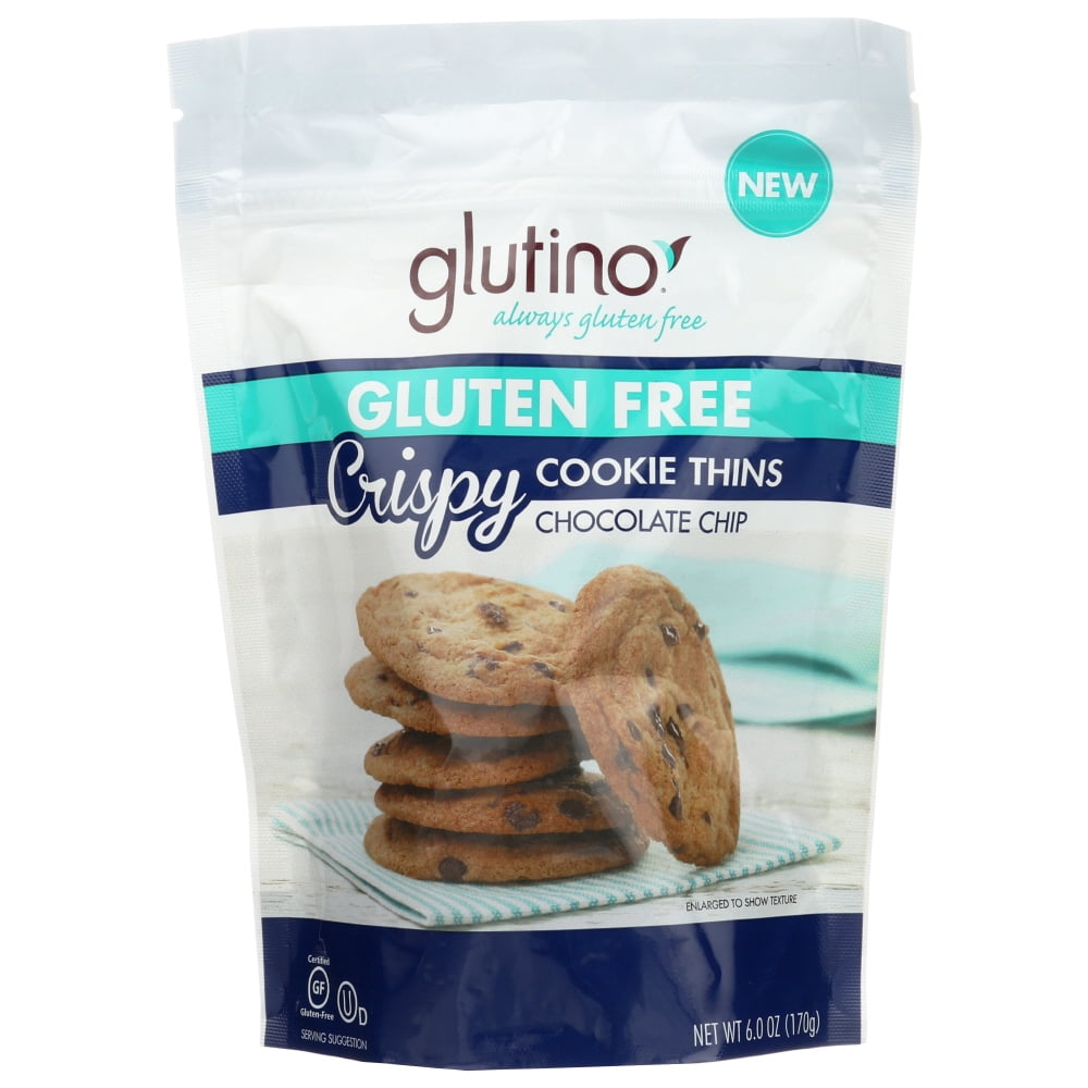 Glutino Cookie Thins Crispy Chocolate Chip, 6 Oz