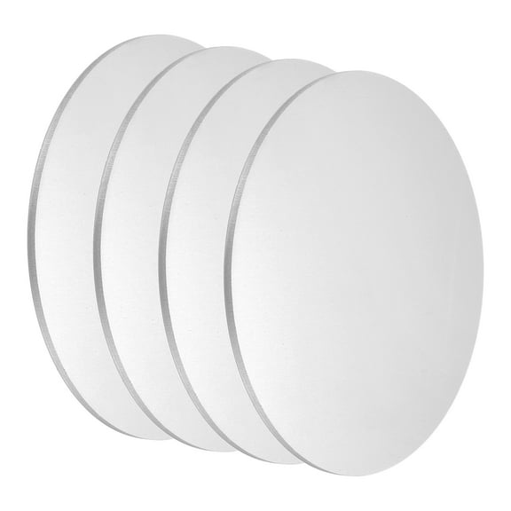 Uxcell 4Pcs Aluminum Disc, 4"(100mm) Diameter 0.1"(2.5mm) Thickness Round Aluminum Sheets 6061 Aluminum Circle Plates for Metal Stamping