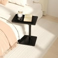 thumbnail image 2 of Sofa Armrest Tray Table for Couch Swivel Height Adjustable End for Small Spaces Snack Side Table for Bed or Chair with Phone & Tablet Slot (Rustic ), 2 of 6