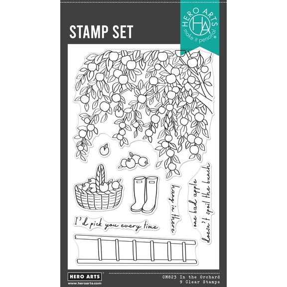 Hero Arts I Pick You Clear Stamp Set-In The Orchard