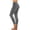 Dark Gray plus size high waisted leggings a1, variant on Cagogo Women's Plus Size High Waisted Stretch Leggings Solid Sporty Workout Tight Yoga Pants for Active Lounge Daily Wear, Army Green M