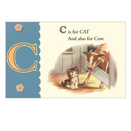 - C is for Cat and also for Cow Print Wall Art