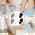 thumbnail image 4 of 6 Pcs Bas pour Enfants avec Bonne Élasticité Confortables à Porter Style Simple Bonne Fabrication Noir Blanc Gris 8-10, 4 of 6