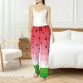 thumbnail image 4 of Pofeuu Watermelon Print Women's Fashion Pajama Pants with Pockets Comfy Drawstring Sleep Lounge Bottoms-Large, 4 of 6