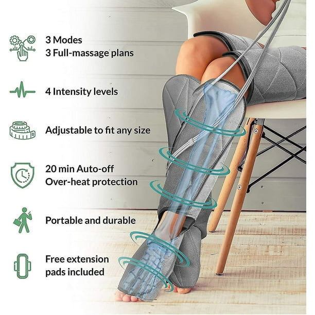 Leg Massager For Circulation - Foot And Calf Massager, Air Compression Leg Wraps Massage Boots Machine For Home Use Leg Massage - Scd Machine For CalfYOUYOU