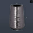 thumbnail image 6 of Lynde Combed Electroplated Metallic Vase, 6 of 10
