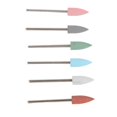 6pcs Nail Art Grinding Head Dead Skin Removal Nail Drill Bits Sanding