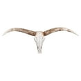 thumbnail image 3 of Desert Fields Resin Deer Skull, 27" x 10.5" x 18", Natural and White, 3 of 7