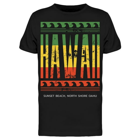 Hawaii Sunset Beach T-Shirt Men -Image by Shutterstock, Male Small