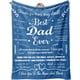 thumbnail image 1 of LHSHID Dad Birthday Gifts Father's Day Dad Gifts Dad Gifts from Daughter Best Dad Gifts Ideas Gifts for Dad Who Wants Nothing Blanket Gifts for Fathers' Day Thanksgiving Day Christmas 50"x60", 1 of 7
