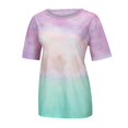 thumbnail image 4 of RYDCOT Women'S Summer Tie-Dye Short Sleeve Crew-Neck T-Shirt Casual Tee Tops, 4 of 6