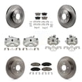 thumbnail image 1 of CMX Front Rear Disc Brake Caliper Rotors and Ceramic Pads Kit (10Pc) for Car Honda Civic KC8-101066C, 1 of 11