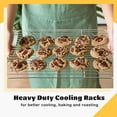 thumbnail image 5 of Topboutique Cooling Rack Pack of 2, Stainless Steel Cooking Rack for Cooling Baking Roasting Grilling Drying, Rectangle 15.3" x 11.4" x 0.6", Fit Size Cookie Sheets Oven & Health & Dishwasher Safe, 5 of 8