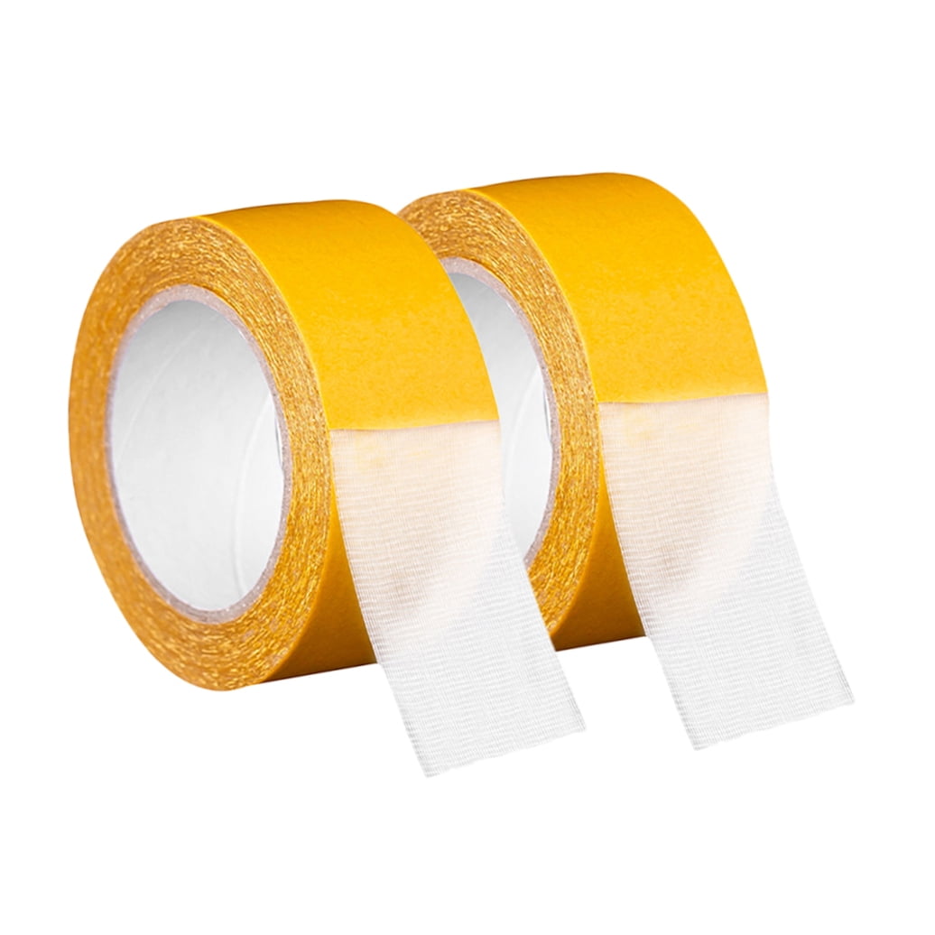 BESTYASH Heavy Duty Double Sided Tape, Strong Adhesive Golden Mesh Mounting Tape, Removable for Home and Office Use