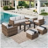 7 Seater+Table+ Ottoman