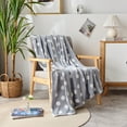 thumbnail image 2 of JML Fleece Throw Blanket Soft Cozy Plush Nap Blanket,50"x60", Grey, 2 of 7