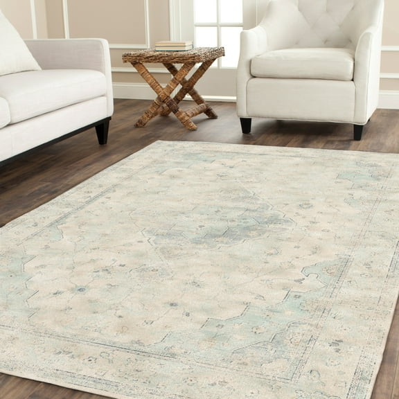 SAFAVIEH Vintage VTG142-7440 Light Blue / Cream Rug