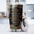 thumbnail image 5 of Dragonfly Tumbler Stainless Steel 20oz Mandala Pattern Bohemian Girl Hippie Gifts For Women Flying Insect Mystical Animal Coffee Mug Tumblers With Dragonfly Gift, 5 of 6